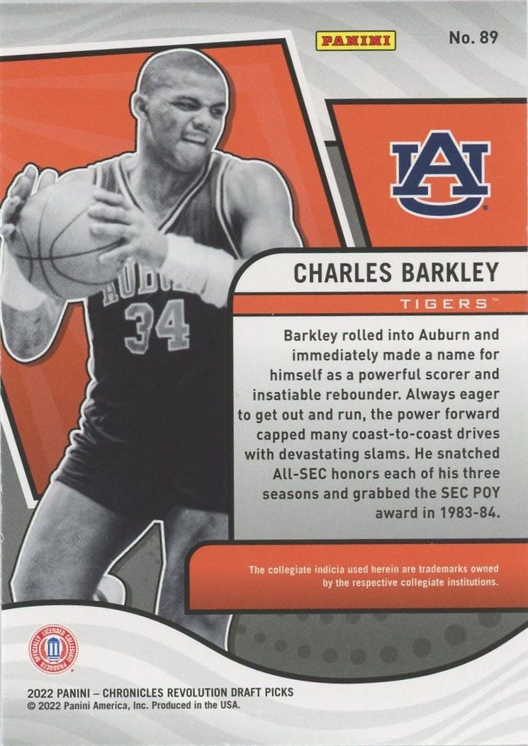 2022 Chronicles Charles Barkley Draft Picks Revolution #89