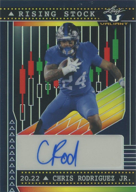 Chris Rodriguez 2022 Leaf Valiant Rising Stock Auto #16/20 #RS-CRJ