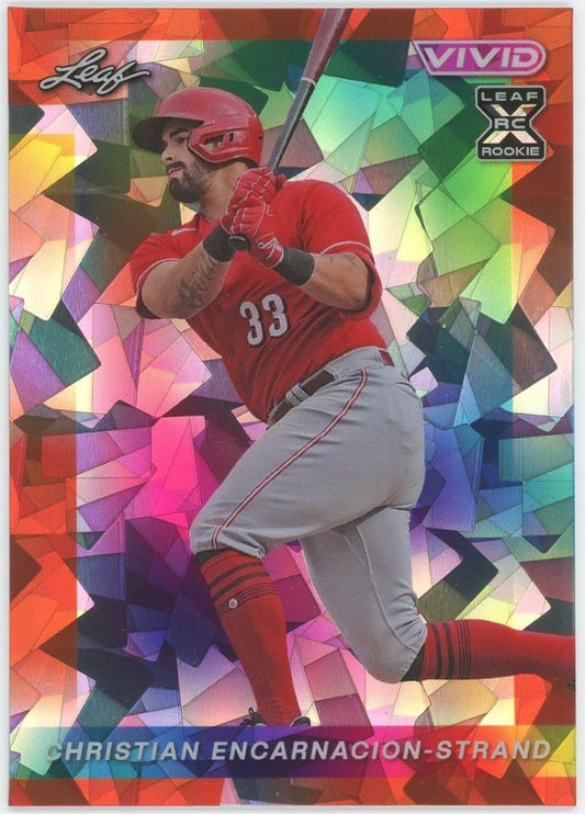 2023 Leaf Vivid Christian Encarnacion-Strand XRC Orange Cracked Ice #1/3 #60