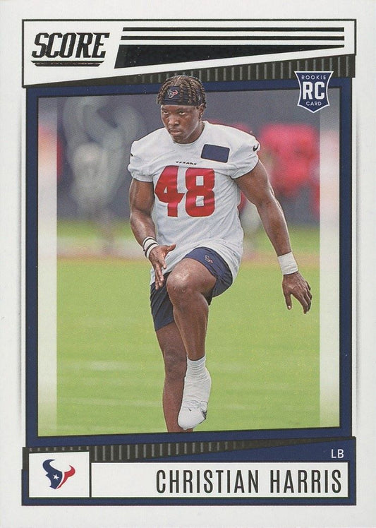 2022 Score Football Christian Harris Rookie #352