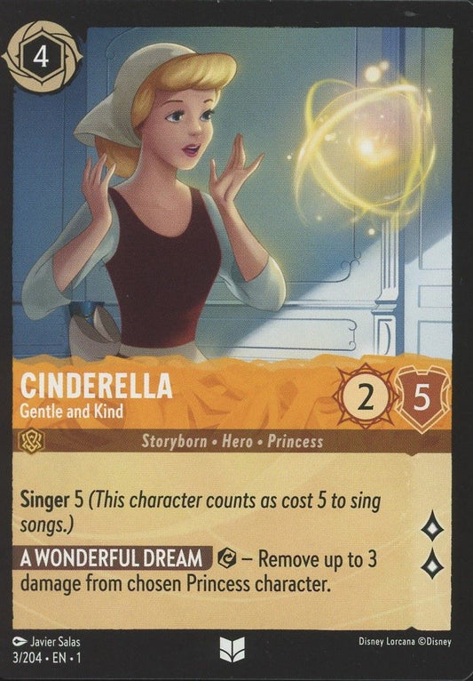 Disney Lorcana: The First Chapter Cinderella Gentle and Kind Uncommon #3