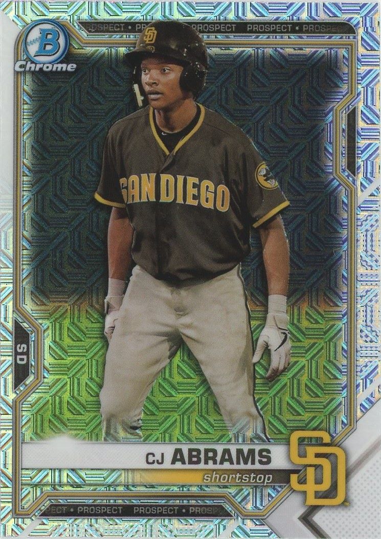 2021 Bowman Chrome CJ Abrams Mojo Refractor #BCP-227