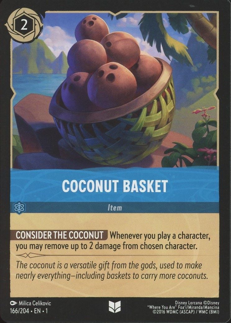 Disney Lorcana: The First Chapter Coconut Basket Uncommon #166