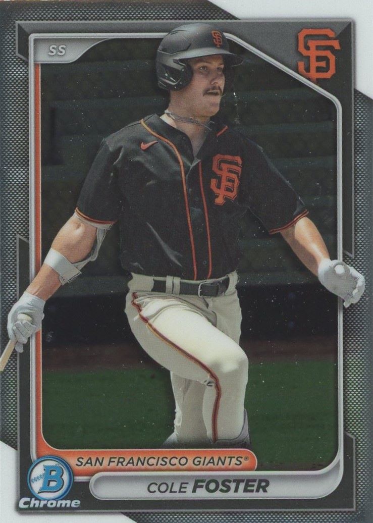 2024 Bowman Chrome Cole Foster Prospect #BCP-83 San Francisco Giants