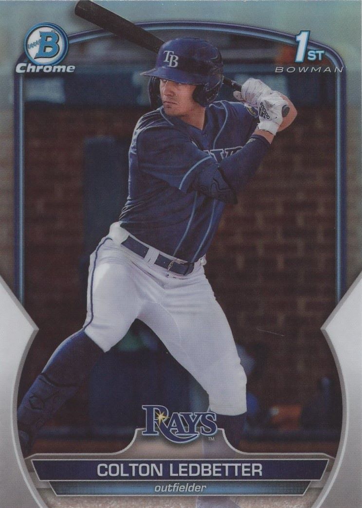 2023 Bowman Chrome Draft Colton Ledbetter 1st Bowman Refractor #BDC-34