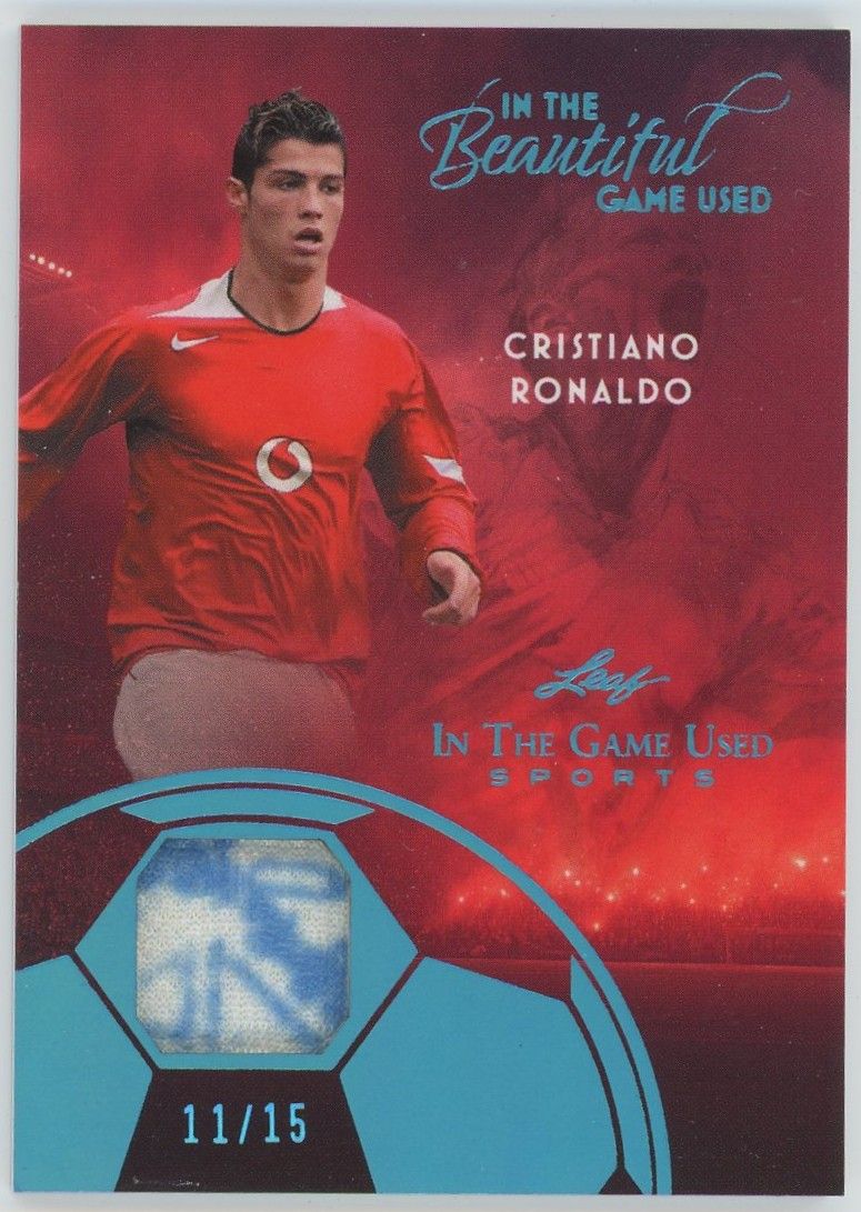 2025 Leaf In The Game Used Cristiano Ronaldo Platinum Patch #11/15 #BU-2