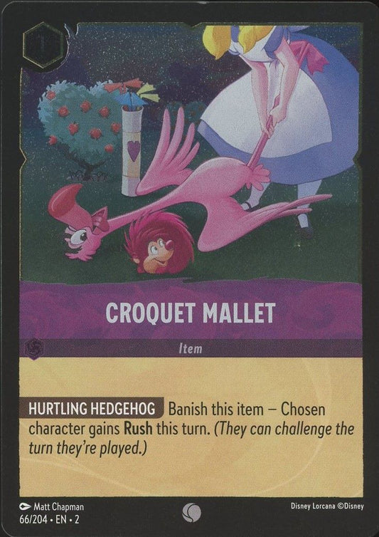 Disney Lorcana: Floodborn Croquet Mallet Common Foil #66