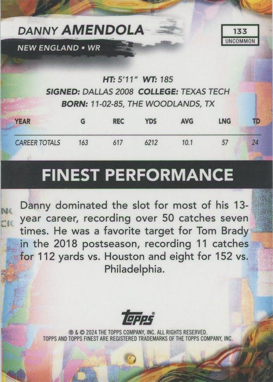 Danny Amendola 2024 Topps Finest Purple Checkerboard #47/99 #133