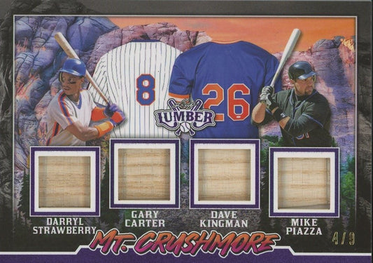 2024 Leaf Lumber Mt Crushmore Strawberry Carter Kingman Piazza Bat #4/9 #MC-21