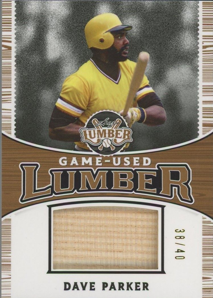 2024 Leaf Lumber Dave Parker Game-Used Bat Relic #38/40 #GUL-21 Pirates