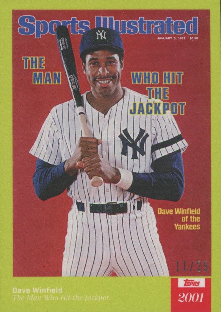 2021 Topps x Dave Winfield Sports Illustrated Card Yellow #11/25 #60