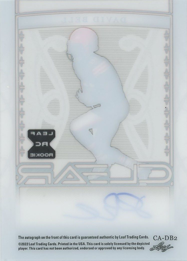 2022 Leaf Trinity David Bell Clear Auto #/5 #CA-DB2