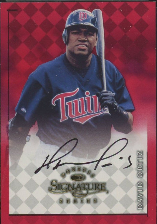 David Ortiz 1998 Donruss Signature Series Auto Rookie RC
