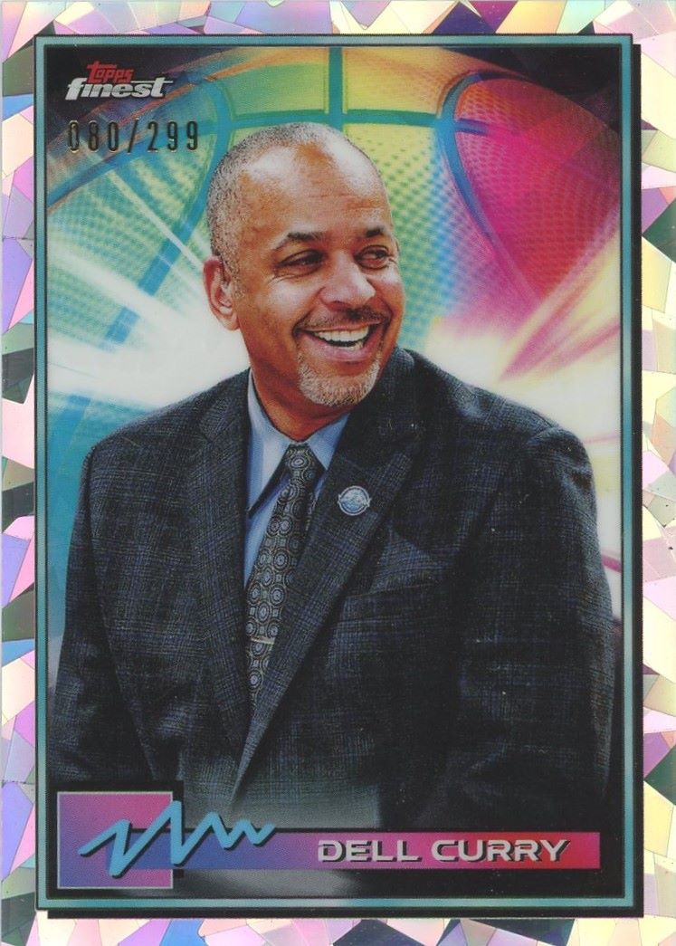 2021 Topps Finest Basketball Dell Curry Atomic Refractor #80/299 #30