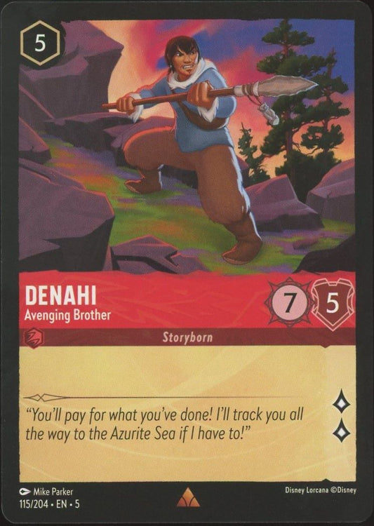 Denahi Avenging Brother Disney Lorcana Shimmering Skies Rare #115