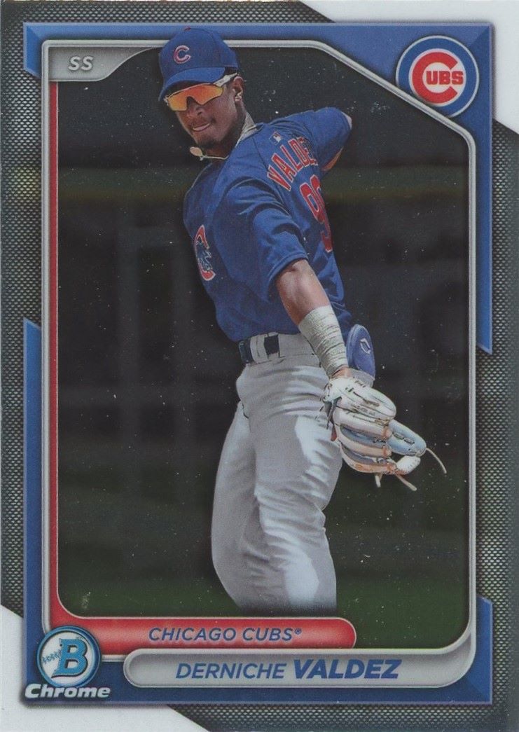 2024 Bowman Chrome Derniche Valdez #BCP-7 Chicago Cubs