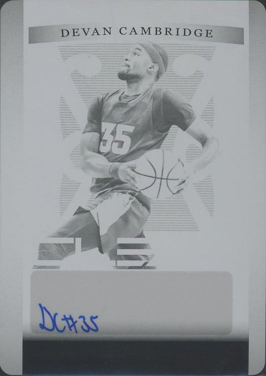 2023 Leaf Trinity Devan Cambridge Black Plate Clear Auto #1/1 #CA-DC1