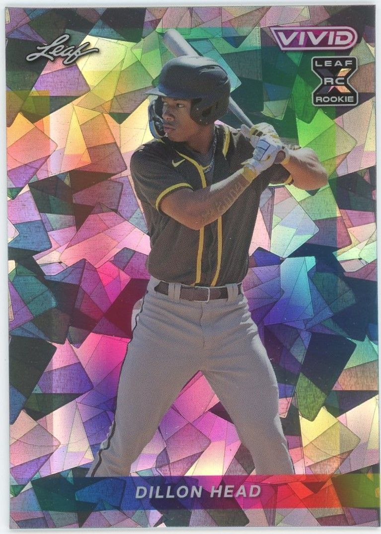 2023 Leaf Vivid Baseball Dillon Head Cracked Ice #5/9 #62