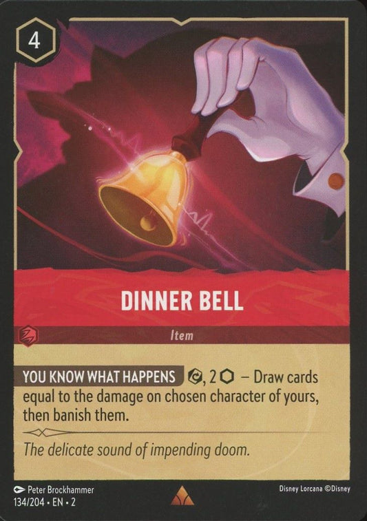 Disney Lorcana: Floodborn Dinner Bell Rare #134