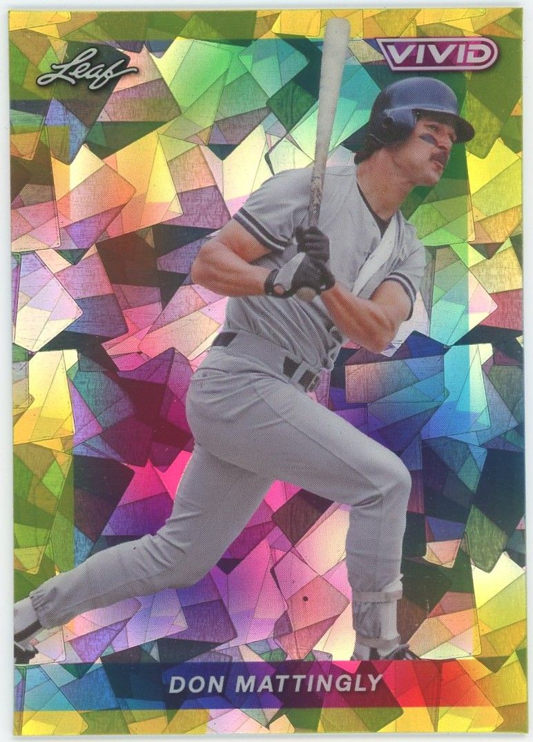 2023 Leaf Vivid Don Mattingly Cracked Ice #5/10 #13 Yankees MVP