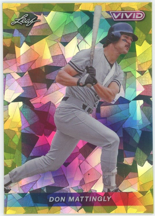 2023 Leaf Vivid Don Mattingly Cracked Ice #5/10 #13 Yankees MVP