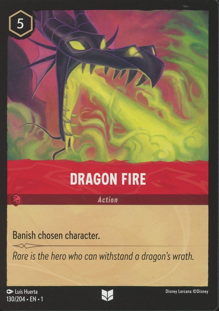 Disney Lorcana: The First Chapter Dragon Fire Uncommon #130