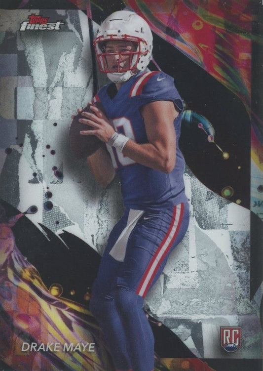 Drake Maye 2024 Topps Finest Football Rookie Card #162 Uncommon