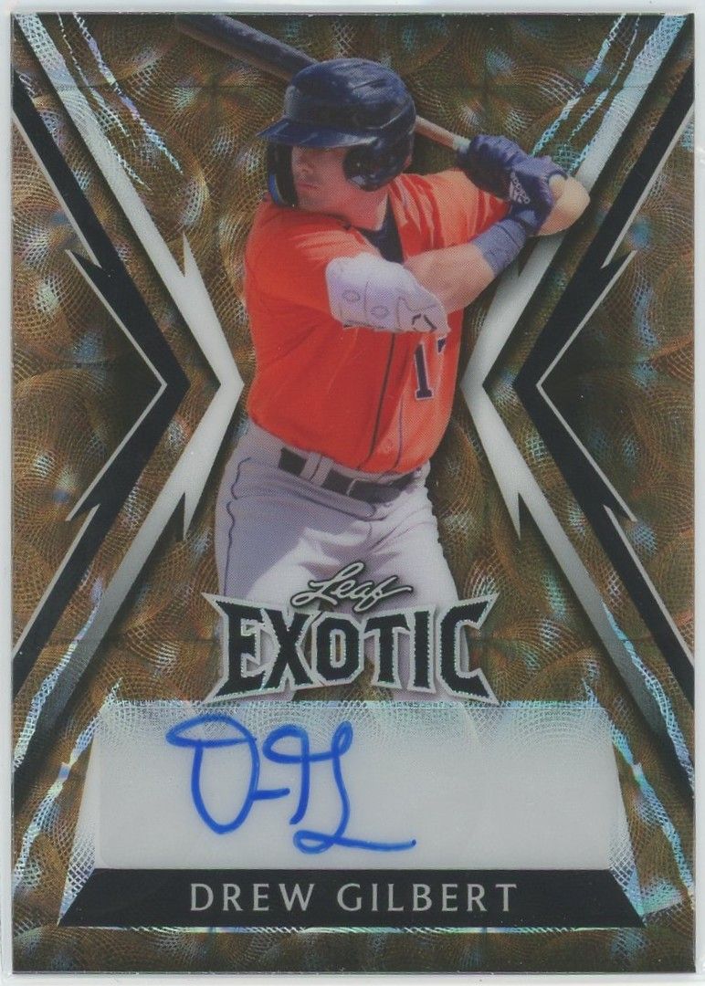 2023 Leaf Exotic Baseball Drew Gilbert Deer Auto #4/5 #BA-DG1