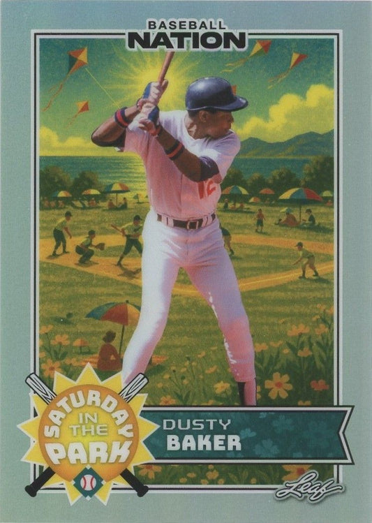 Dusty Baker 2025 Leaf Baseball Nation Saturday in the Park #14/15 #SB-10