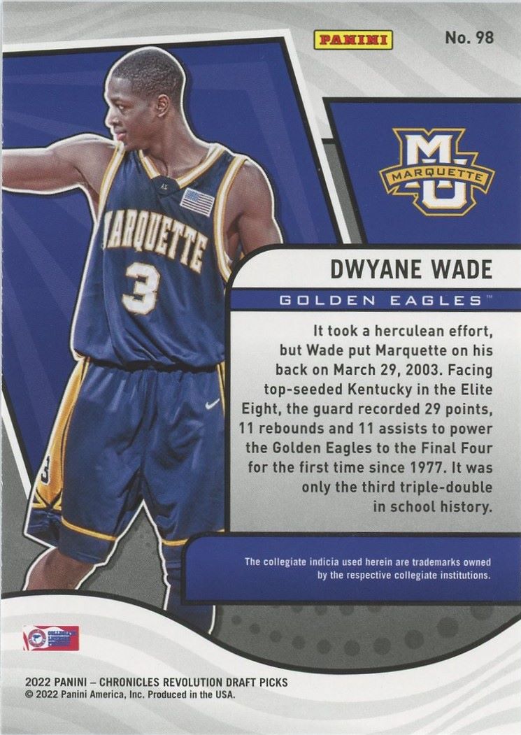 2022 Chronicles Dwayne Wade Draft Picks Revolution #98