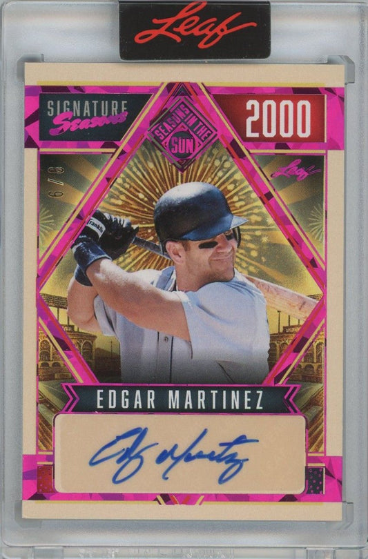 Edgar Martinez 2025 Leaf Seasons in the Sun Signature Seasons Auto #6/8 #SSE-EM1