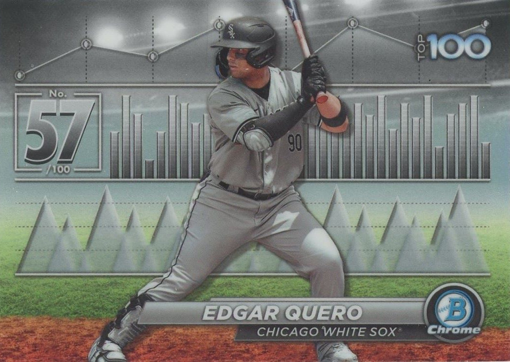 2024 Bowman Chrome Edgar Quero Top 100 #BTP-57 Chicago White Sox