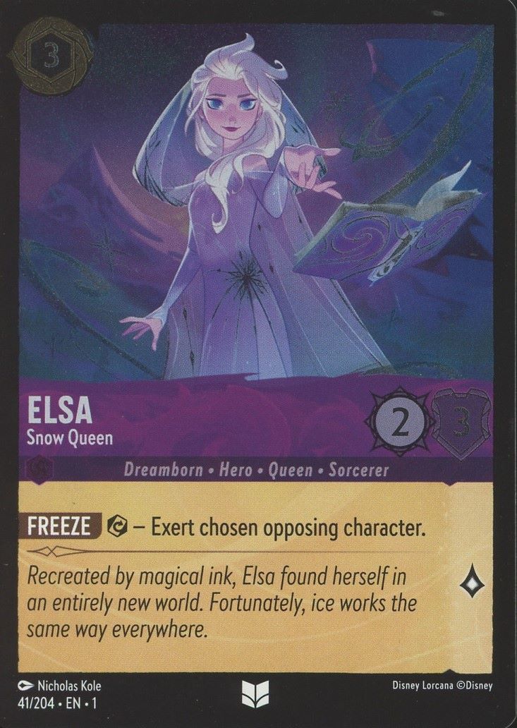 Disney Lorcana: The First Chapter Elsa Snow Queen Uncommon Foil #41