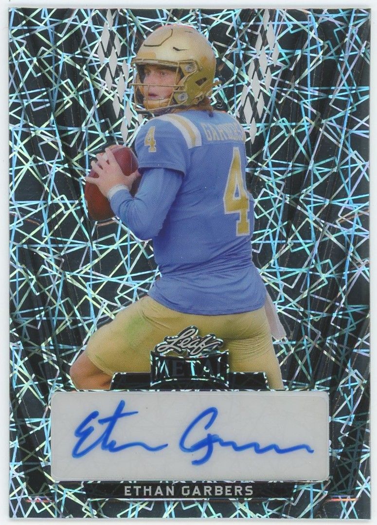 2024 Leaf Metal Ethan Garbers Silver Laser Auto #4/6 #BA-EG1