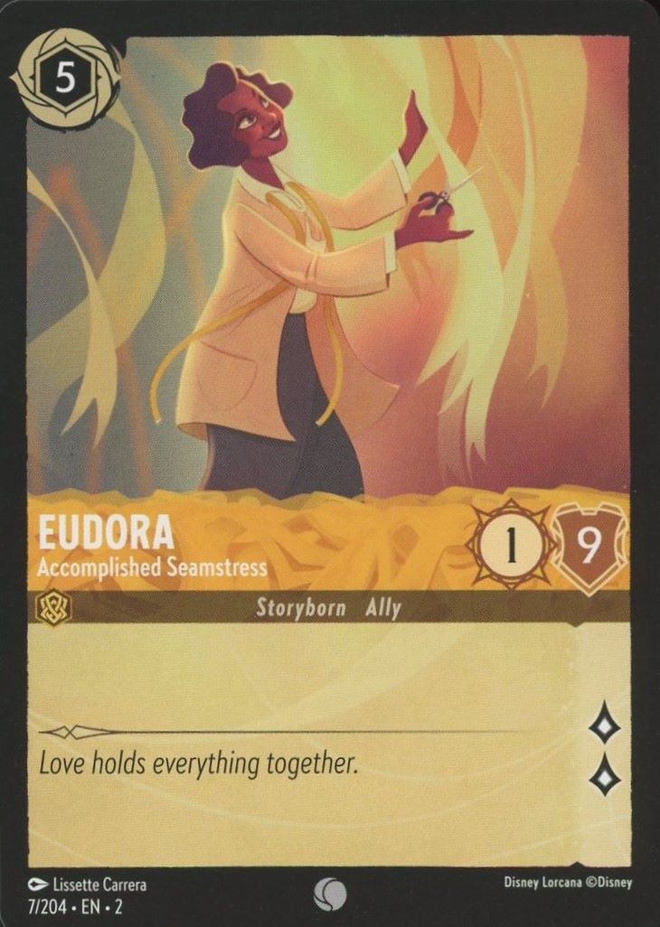 Disney Lorcana: Rise of the Floodborn Eudora Accomplished Seamstress #7 Common