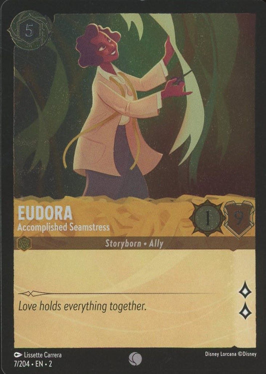 Disney Lorcana: Floodborn Eudora Accomplished Seamstress Common Foil #7