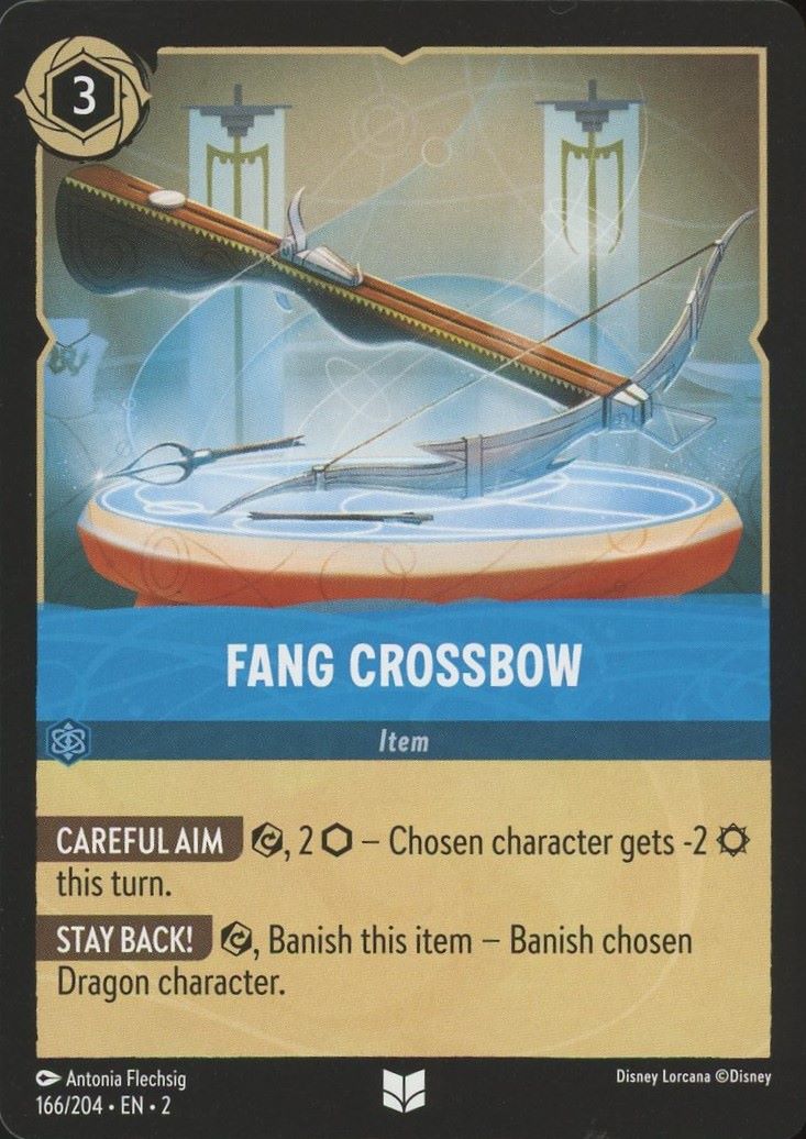 Disney Lorcana: Rise of the Floodborn Fang Crossbow #166 Uncommon