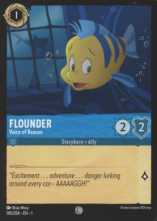 Disney Lorcana: The First Chapter Flounder Voice of Reason Common #145