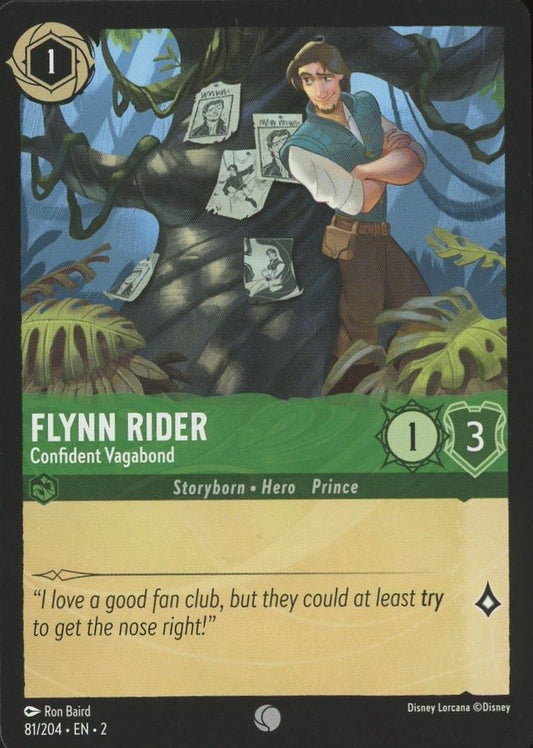 Disney Lorcana: Rise of the Floodborn Flynn Rider Confident Vagabond #81 Common