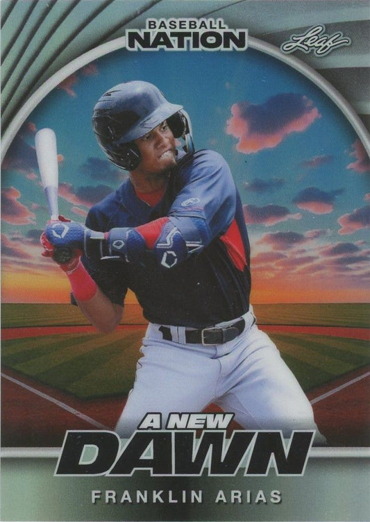 Franklin Arias 2025 Leaf Baseball Nation A New Dawn #4/15 #NB-46
