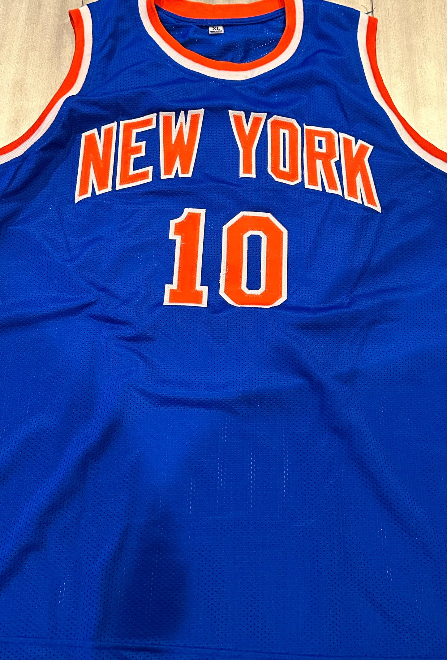 Walt Frazier Autograph Jersey New York Knicks Beckett COA