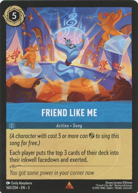 Disney Lorcana Into the Inklands Friend Like Me Rare #160