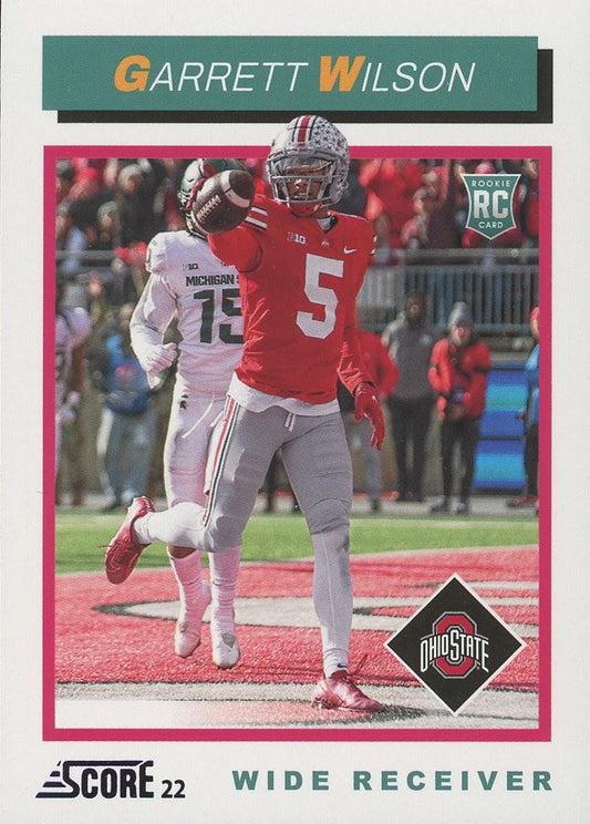 2022 Panini Score Garrett Wilson Rookie #TB8