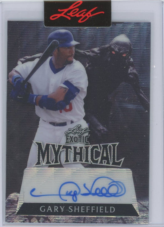 2023 Leaf Exotic Gary Sheffield Mythical Auto #1/1 #MA-GS2