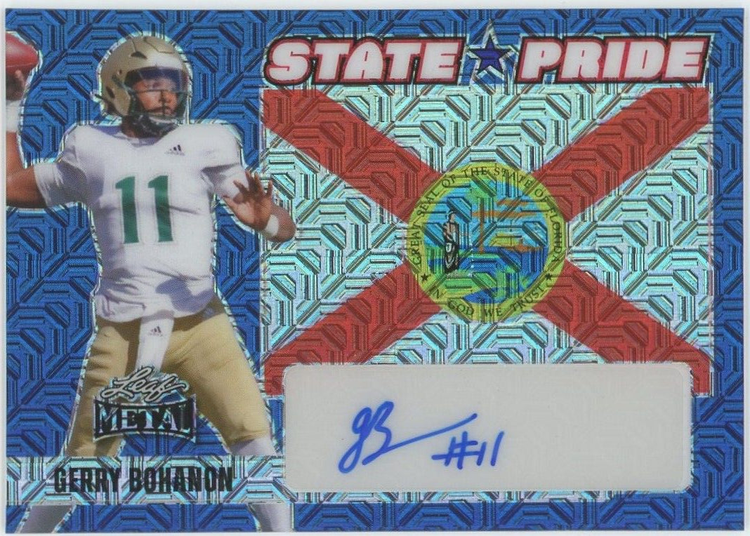 2024 Leaf Metal Gerry Bohanon State Pride Blue Mojo Auto #7/8 #SP-GB2