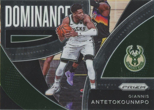 2021-22 Panini Prizm Giannis Antetokounmpo Dominance #12