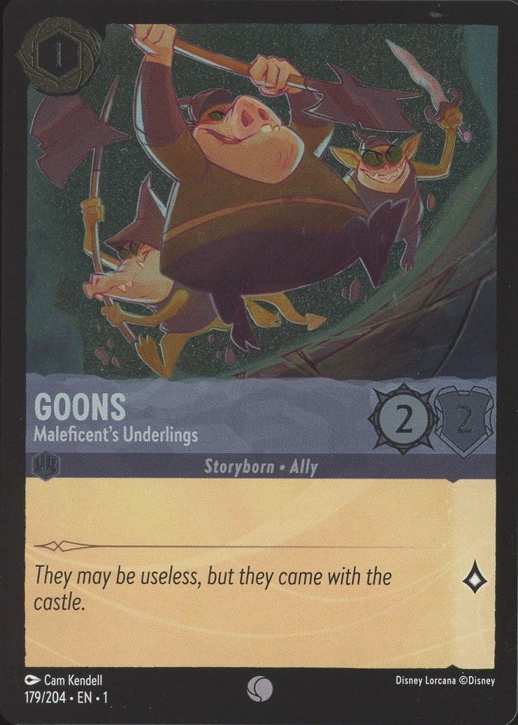 Disney Lorcana: The First Chapter Goons Maleficent's Underlings Common Foil #179