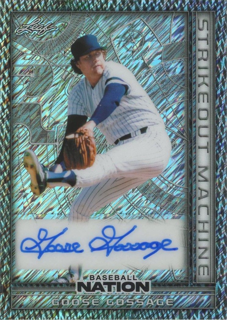Goose Gossage 2025 Leaf Baseball Nation Strikeout Machine Silver Auto #7/8 #SMA-GG1