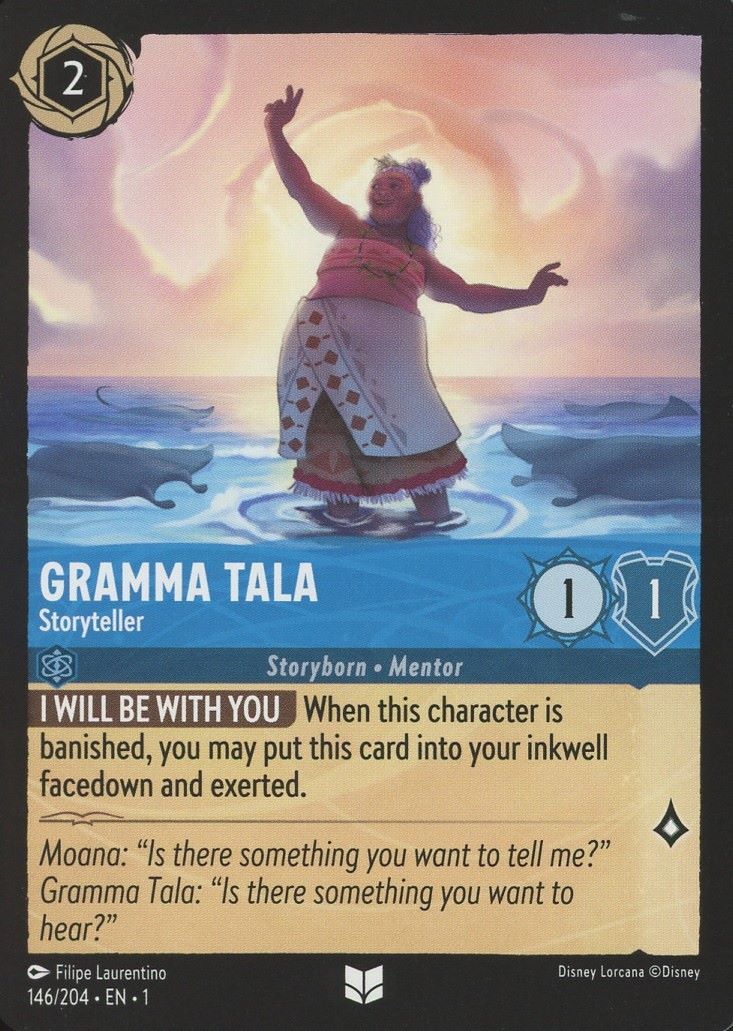 Disney Lorcana: The First Chapter Gramma Tala Storyteller Uncommon #146