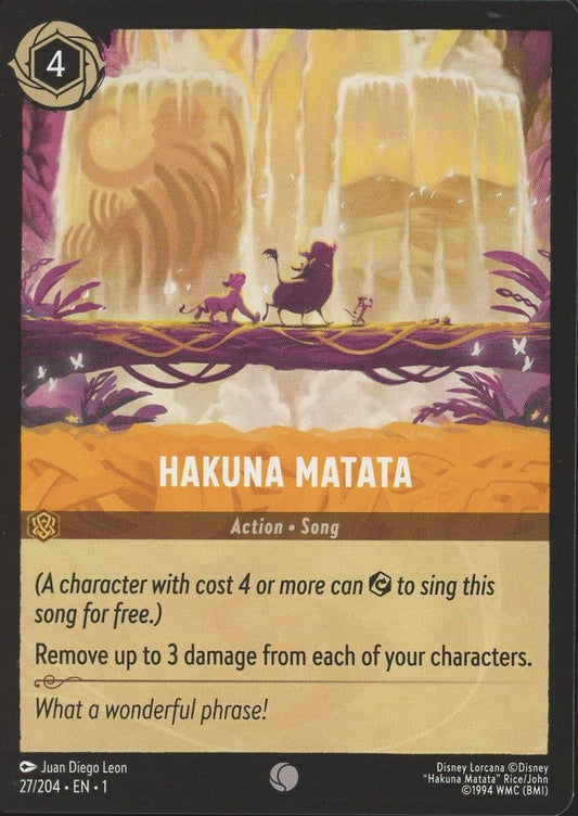 Disney Lorcana: The First Chapter Hakuna Matata Common #27